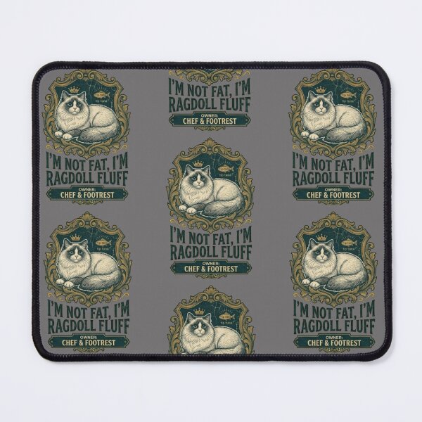 Item preview, Ragdoll Cat I'm Not Fat I'm Fluffy Funny Cat Lover Gift designed and sold by thoughtswear.
