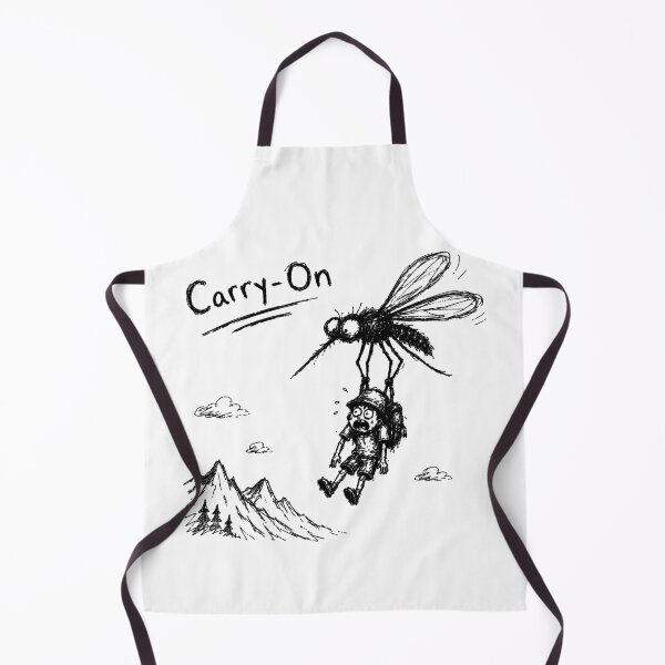 Item preview, Carry-On Funny Mosquito Hiking Travel Camping Sketch Design designed and sold by MonkiFlipp.