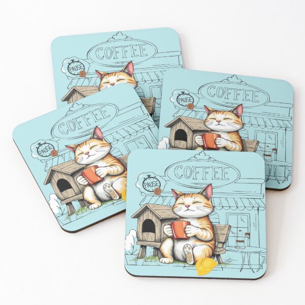 Item preview, The Authentic Coffee House Cute Cats Coffee Barista Kitten Art designed and sold by hoodiehood.