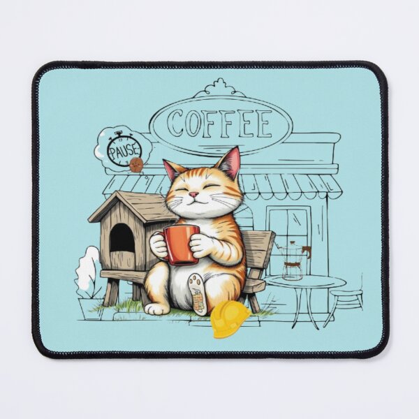 Item preview, The Authentic Coffee House Cute Cats Coffee Barista Kitten Art designed and sold by hoodiehood.