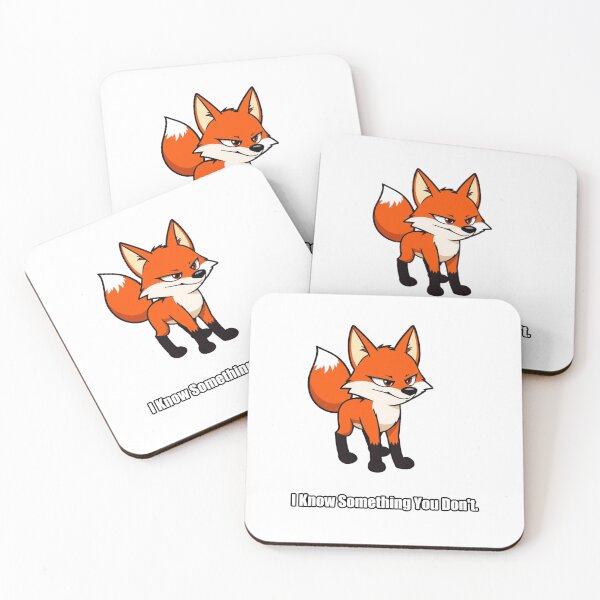 Item preview, Fox - I Know Something You Dont - Funny Sly Fox Gift designed and sold by pawdrops.