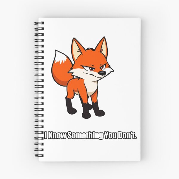 Item preview, Fox - I Know Something You Dont - Funny Sly Fox Gift designed and sold by pawdrops.