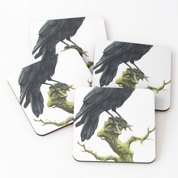 Item preview, Treebeard Ent Mossy Crow designed and sold by IllumeInk.