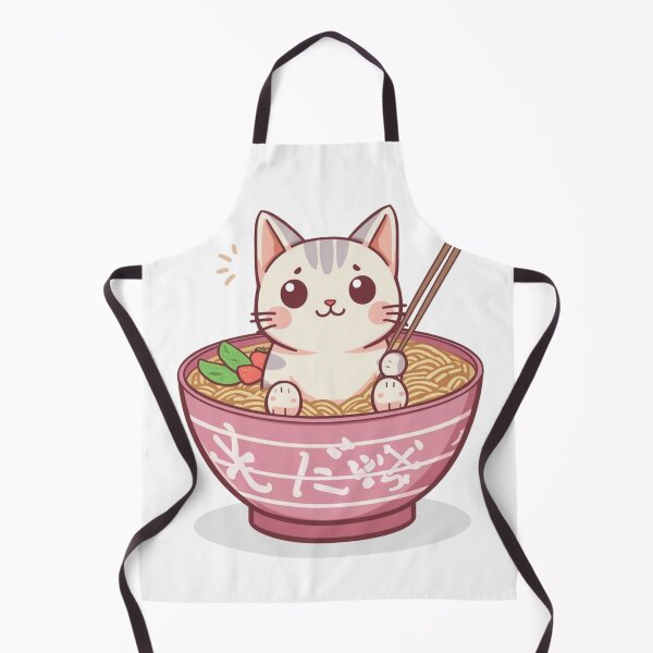 Item preview, Adorable Cute Cat Sitting Inside Japanese Ramen Bowl designed and sold by HuNDefii.
