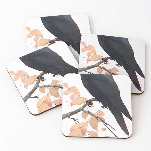Item preview, Lothlorien Golden Leaves Crow designed and sold by IllumeInk.