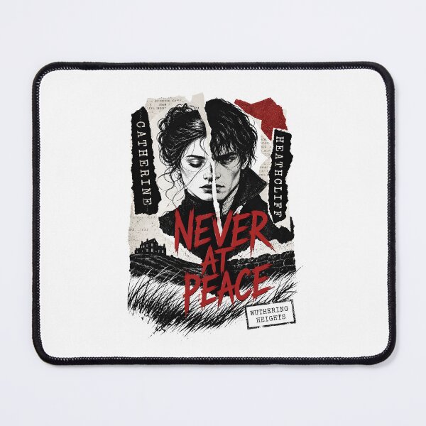 Item preview, Wuthering Heights Never At Peace Catherine and Heathcliff Gothic Grunge Collage designed and sold by Fenay Designs.
