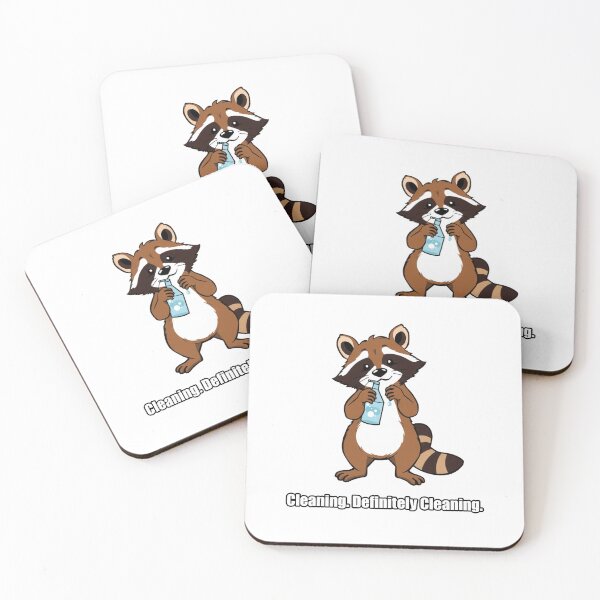 Item preview, Raccoon - Cleaning Definitely Cleaning - Funny Raccoon Gift designed and sold by pawdrops.