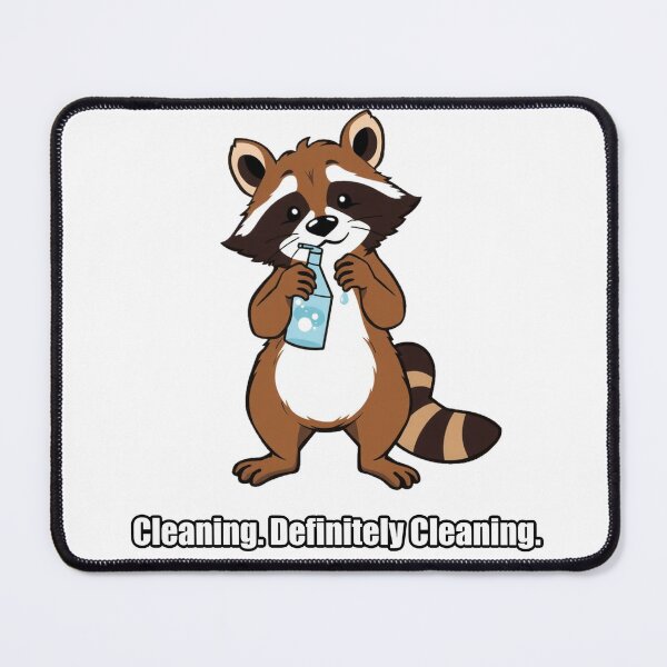 Item preview, Raccoon - Cleaning Definitely Cleaning - Funny Raccoon Gift designed and sold by pawdrops.