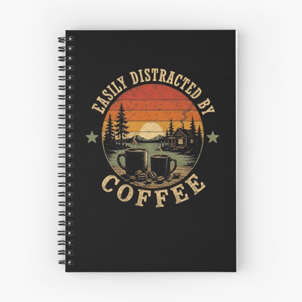 Item preview, Easily Distracted By Coffee Lover Caffeine Drinker designed and sold by JonesFlora2025.