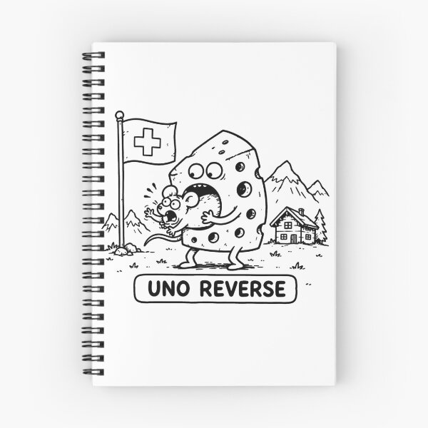 Item preview, Uno Reverse Funny Swiss Cheese Mouse Sketch Meme Design designed and sold by MonkiFlipp.
