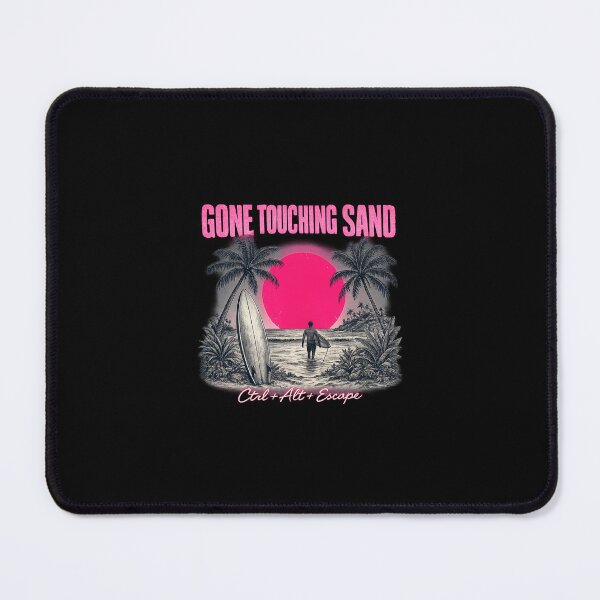 Item preview, Gone touching sand Ctrl alt esc surfing pink don’t wait up  designed and sold by Black British  Designer - Photographer.