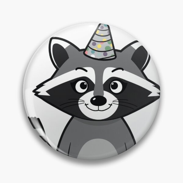 Item preview, Funny Birthday Raccoon Wearing Party Hat Garbage Trash designed and sold by HuNDefii.