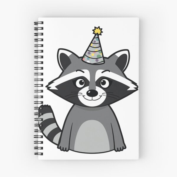 Item preview, Funny Birthday Raccoon Wearing Party Hat Garbage Trash designed and sold by HuNDefii.