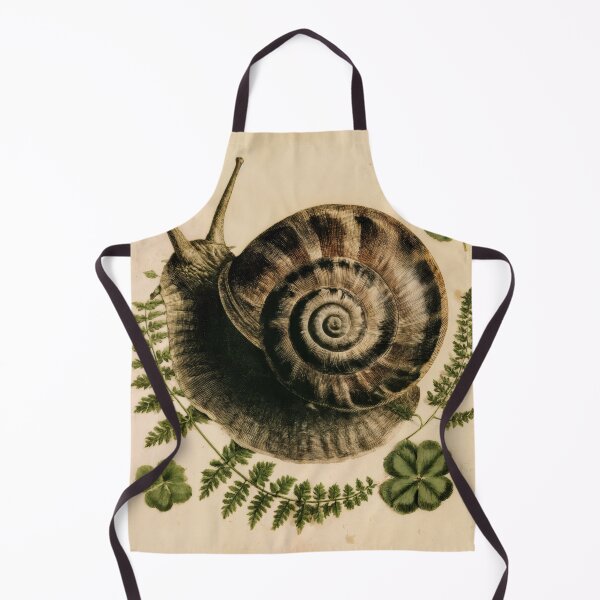 Item preview, Wall Art - Postcard - T-shirt: Botanical Snail Harmony – Vintage Naturalist Style designed and sold by ForeverPrintsOK.