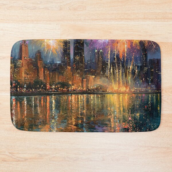 Item preview, Skyfire Reflections Over Harbor City designed and sold by Venon28.