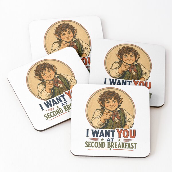Item preview, I Want You At Breakfast Halfling Fantasy Retro Art designed and sold by Fenay Designs.
