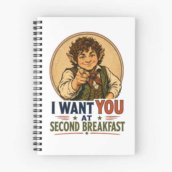 Item preview, I Want You At Breakfast Halfling Fantasy Retro Art designed and sold by Fenay Designs.