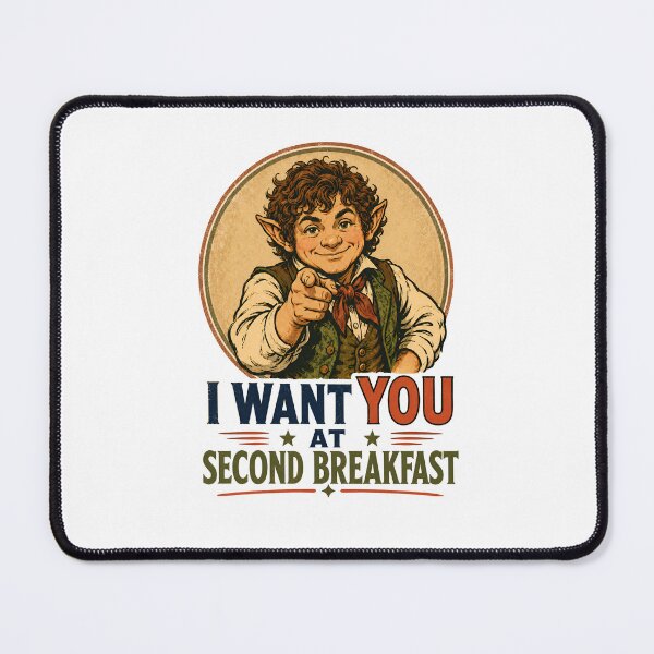 Item preview, I Want You At Breakfast Halfling Fantasy Retro Art designed and sold by Fenay Designs.