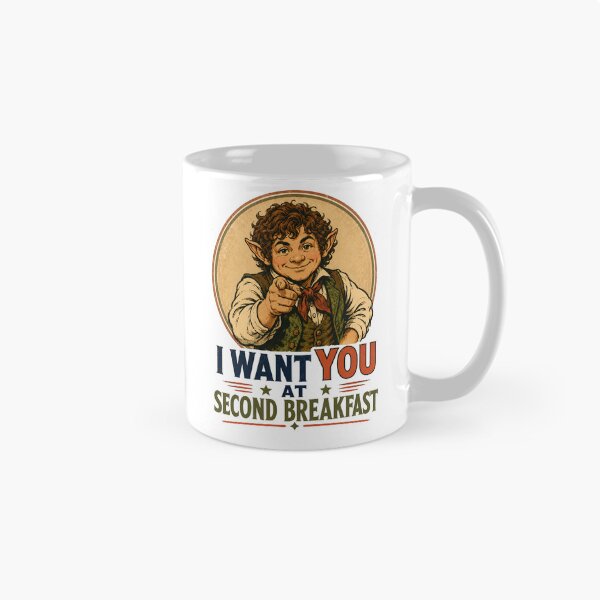 Item preview, I Want You At Breakfast Halfling Fantasy Retro Art designed and sold by Fenay Designs.