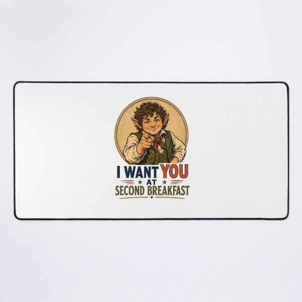 Item preview, I Want You At Breakfast Halfling Fantasy Retro Art designed and sold by Fenay Designs.