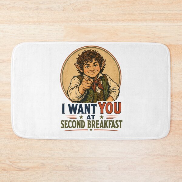 Item preview, I Want You At Breakfast Halfling Fantasy Retro Art designed and sold by Fenay Designs.