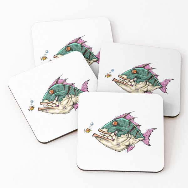 Item preview, Angry Big Fish Eating Small Fish Art designed and sold by dixondesi.