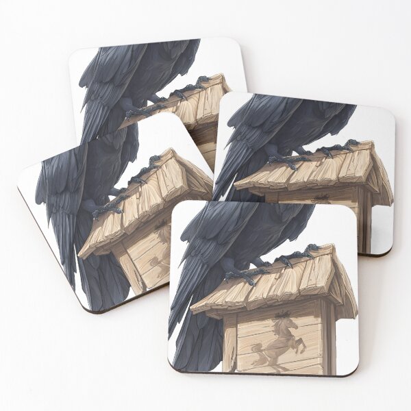 Item preview, Prancing Pony Sign Crow designed and sold by IllumeInk.