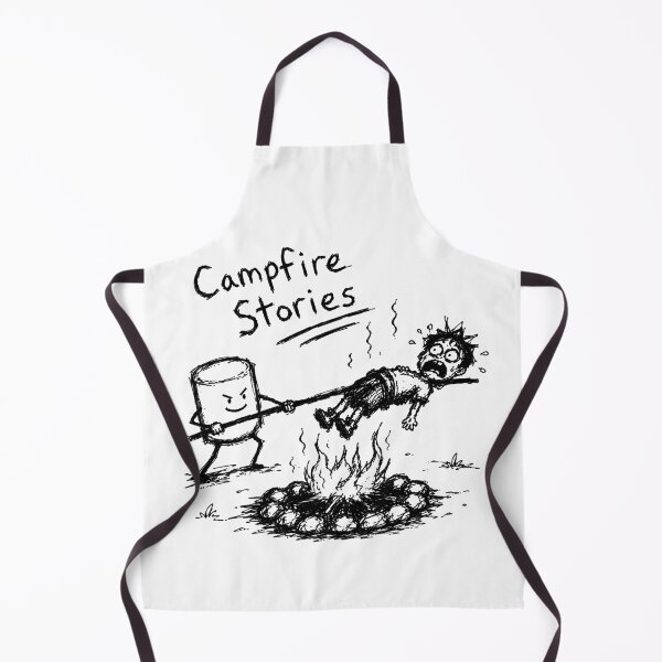 Item preview, Campfire Stories Funny Camping Marshmallow Sketch Design designed and sold by MonkiFlipp.