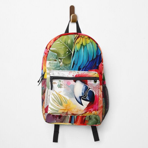 Item preview, Vibrant Macaw Parrot Watercolor Art designed and sold by ToxicInkArt.
