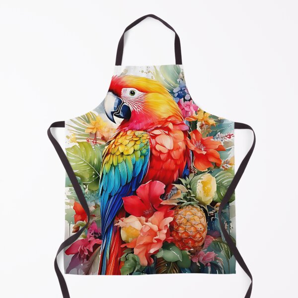 Item preview, Vibrant Macaw Parrot Watercolor Art designed and sold by ToxicInkArt.