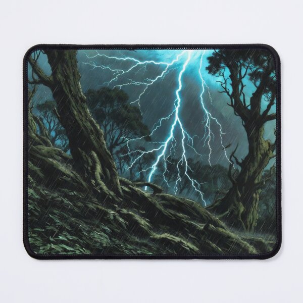 Item preview, Epic Moody Dark Forest Lightning Storm Thunderstorm designed and sold by Nexus Space.