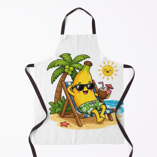 Item preview, Relaxing Beach Banana Sticker | Cute Tropical Banana on Vacation | Funny Summer Cartoon designed and sold by GRYFFWEAR.