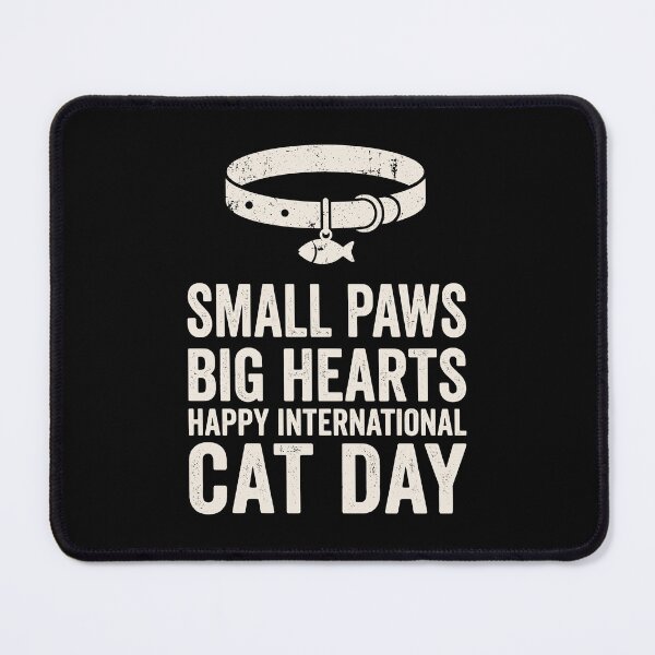 Item preview, Small Paws Big Heart Kitten Retro Gift JUN-280 designed and sold by noberic.