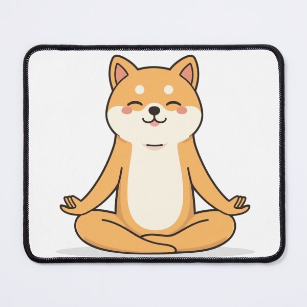 Item preview, Cute Shiba Inu Dog Meditating Yoga Peaceful Zen designed and sold by HuNDefii.