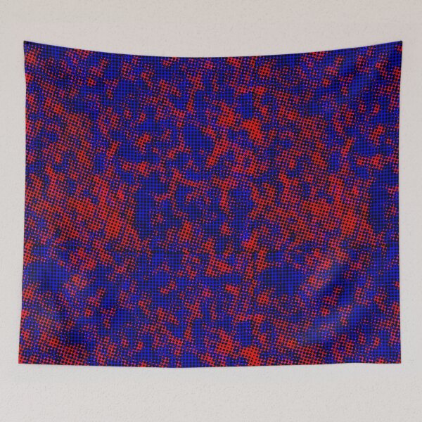 Item preview, Halftone Fireblu Doom Classic Texture Pattern 1993 designed and sold by BubblePopRed.