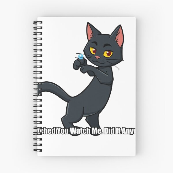 Item preview, Black Cat - Watched You Watch Me Did It Anyway - Funny Cat Gift designed and sold by pawdrops.