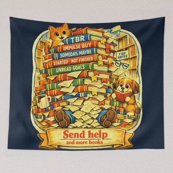 Item preview, TBR Pile – Funny Book Lover Art designed and sold by radiogalaxy.