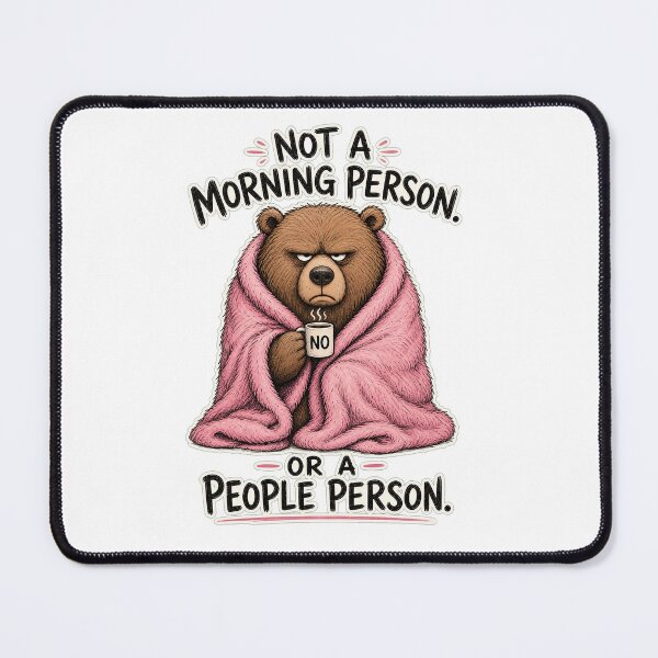 Item preview, NOT A MORNING PERSON OR A PEOPLE PERSON designed and sold by KLUMAG.