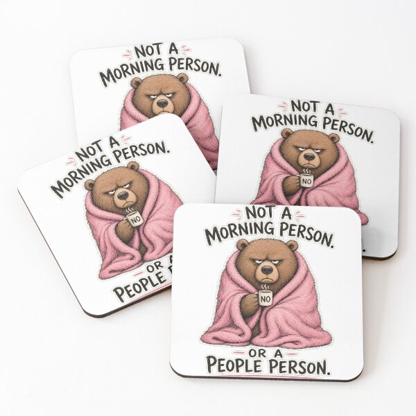 Item preview, NOT A MORNING PERSON OR A PEOPLE PERSON designed and sold by KLUMAG.
