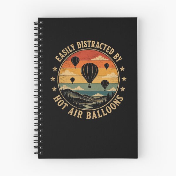 Item preview, Easily Distracted By Hot Air Balloons Hot Air Ballooning Pilot Enthusiast designed and sold by JonesFlora2025.