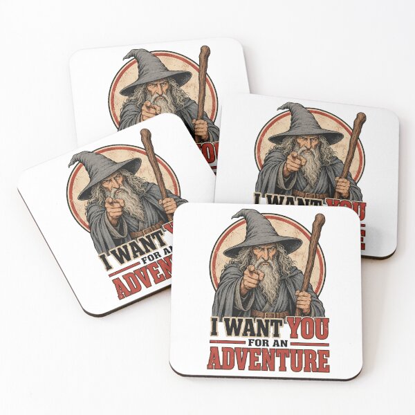 Item preview, Vintage Wizard I Want You For An Adventure Fantasy Woodcut designed and sold by Fenay Designs.