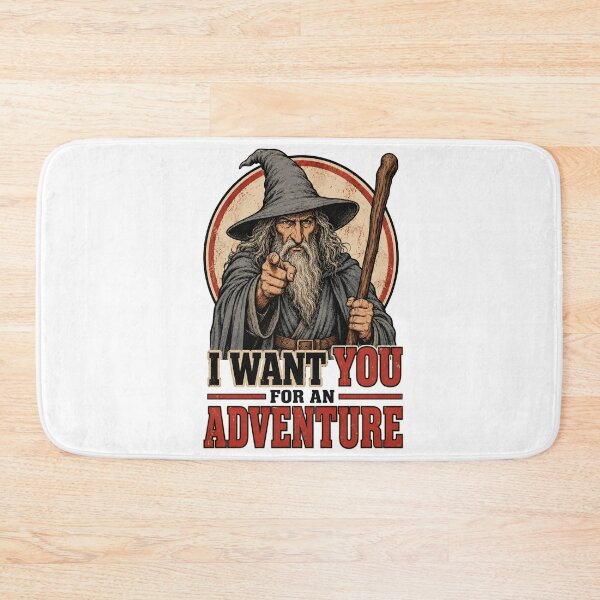Item preview, Vintage Wizard I Want You For An Adventure Fantasy Woodcut designed and sold by Fenay Designs.