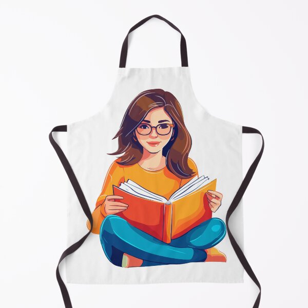 Item preview, Girl Reading Book Illustration designed and sold by GulDesigns.