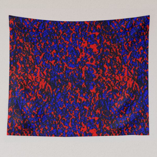 Item preview, Brushstrokes Fireblu Doom Classic Texture Pattern 1993 designed and sold by BubblePopRed.
