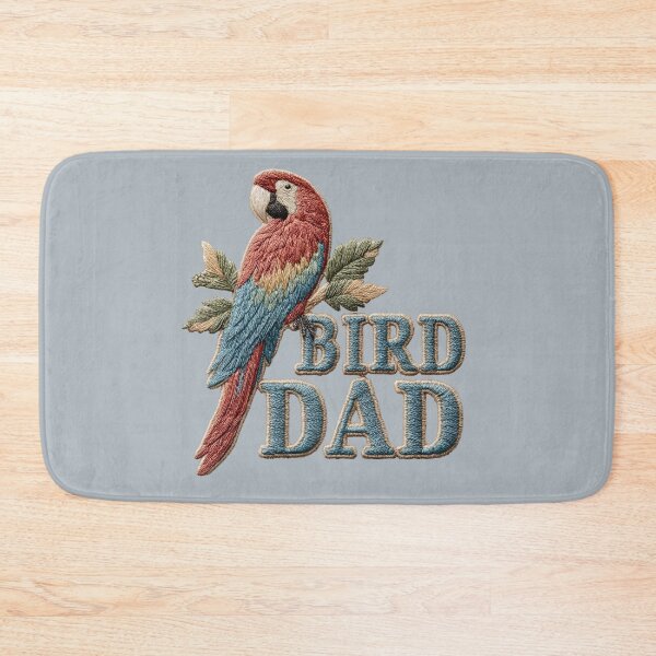 Item preview, Bird Dad Embroidered Parrot Design designed and sold by MegaNovaArt.