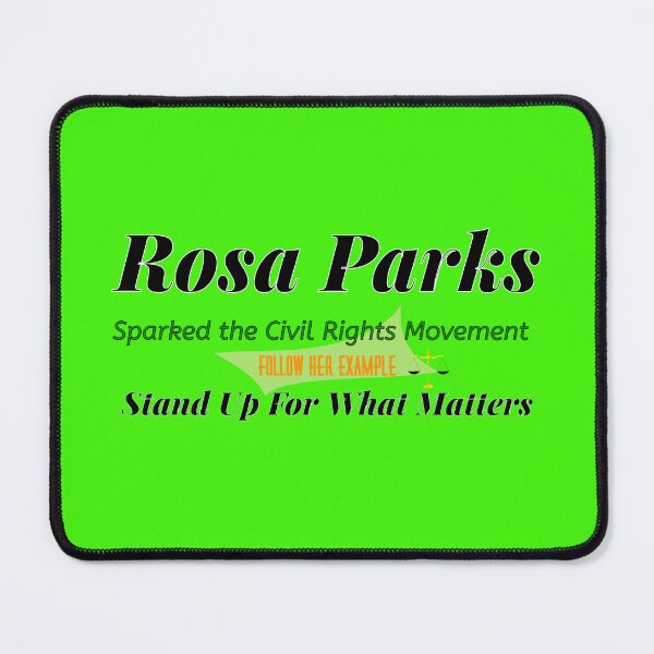 Item preview, Rosa Parks Inspirational Civil Rights Typography Design designed and sold by Soft Strength Studio.