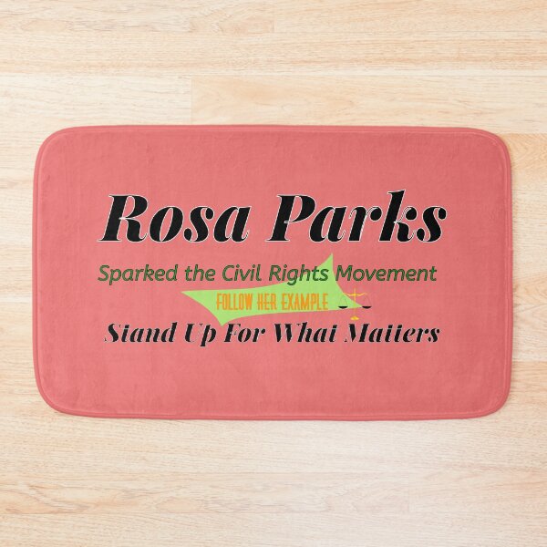 Item preview, Rosa Parks Inspirational Civil Rights Typography Design designed and sold by Soft Strength Studio.