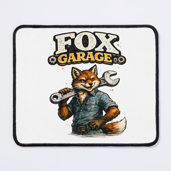 Item preview, Fox Garage Vintage Mascot designed and sold by Drofted.