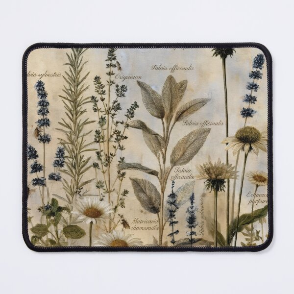 Item preview, Wall Art - Postcard - T-shirt: Vintage Botanical Medicine – Herbal Elegance designed and sold by ForeverPrintsOK.