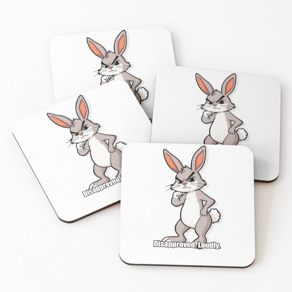 Item preview, Rabbit - Disapproved Loudly - Funny Disapproving Rabbit Gift designed and sold by pawdrops.